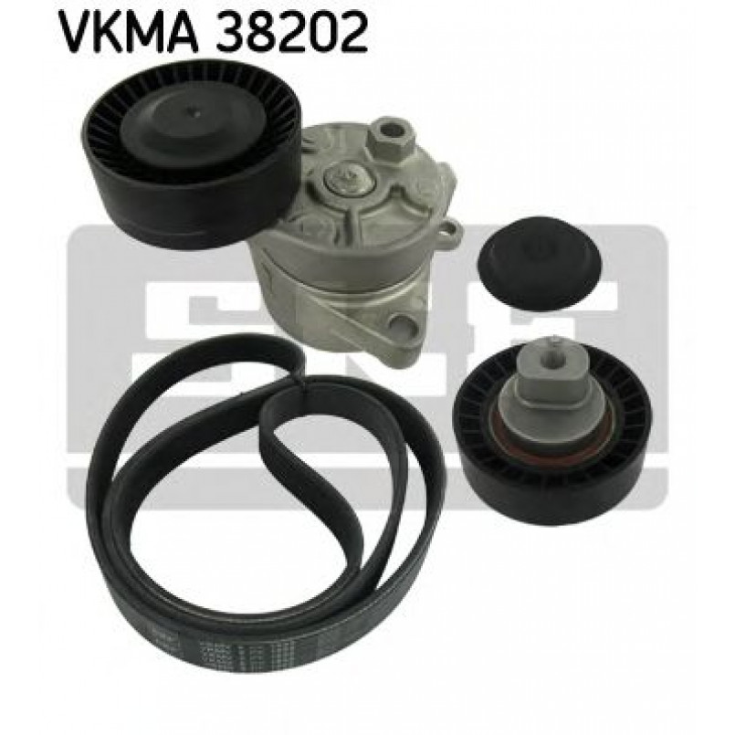 VKMA 38202 SKF Комплект доріжкового ремня (ролик, ремінь)